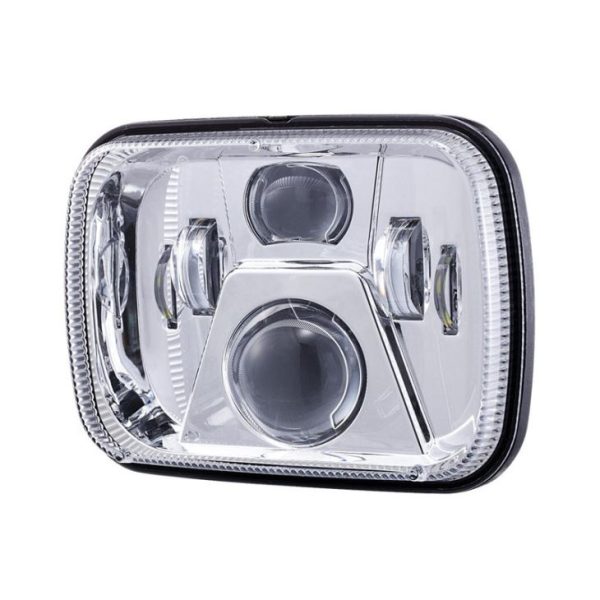 Car Headlight Car Accessories 5x7 Hi Low Beam Square Led For Wrangler Rectangle Led Light Replacement Universal - Image 2